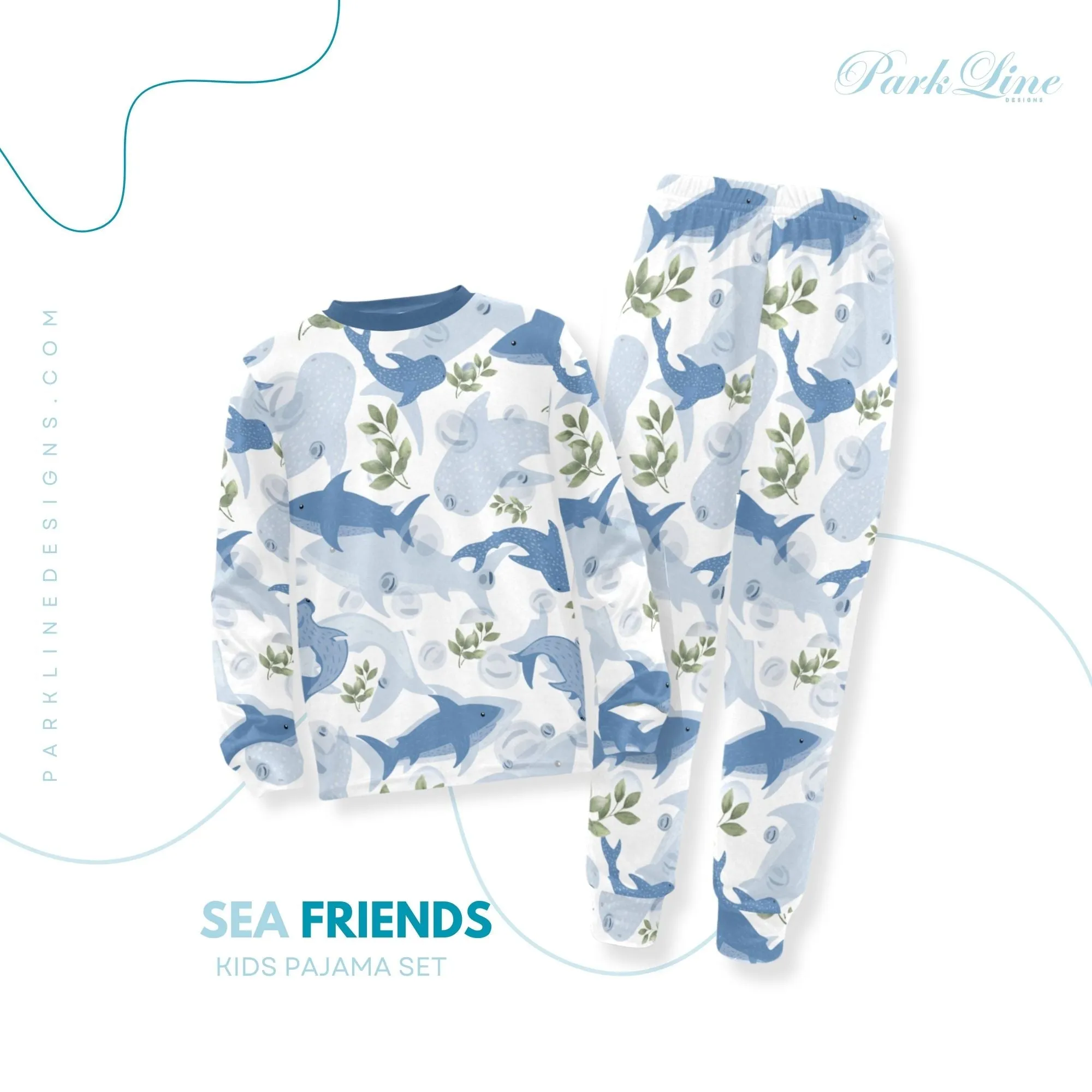 Baseball Boys' Pajama Set |  | Crew Neck Long Pajama Set | Soft Long Sleeve Sleepwear for Lounging and Relaxing
