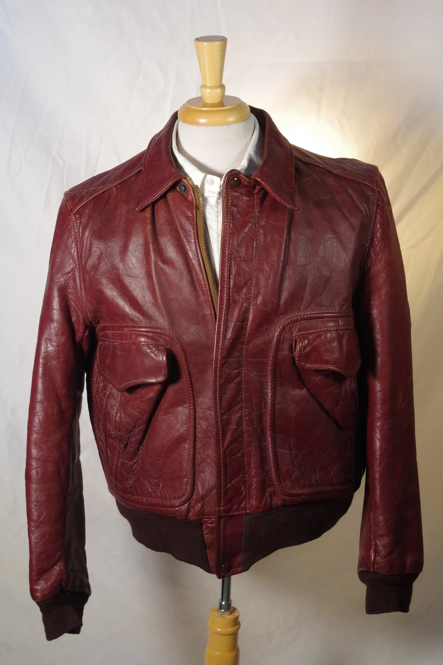 Flightmaster By Grais Genuine Horsehide Jacket - Size 42 (Large)