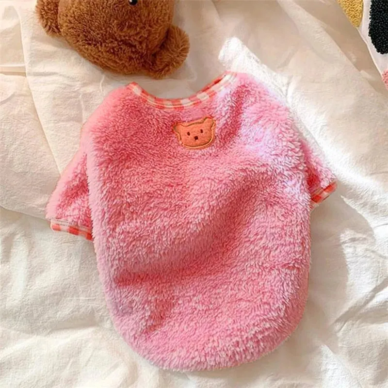 Snuggle Pup: Soft Warm Fleece Dog Hoodie - Autumn/Winter Sweater for Chihuahuas, Cozy Pet Costume for Puppy Comfort