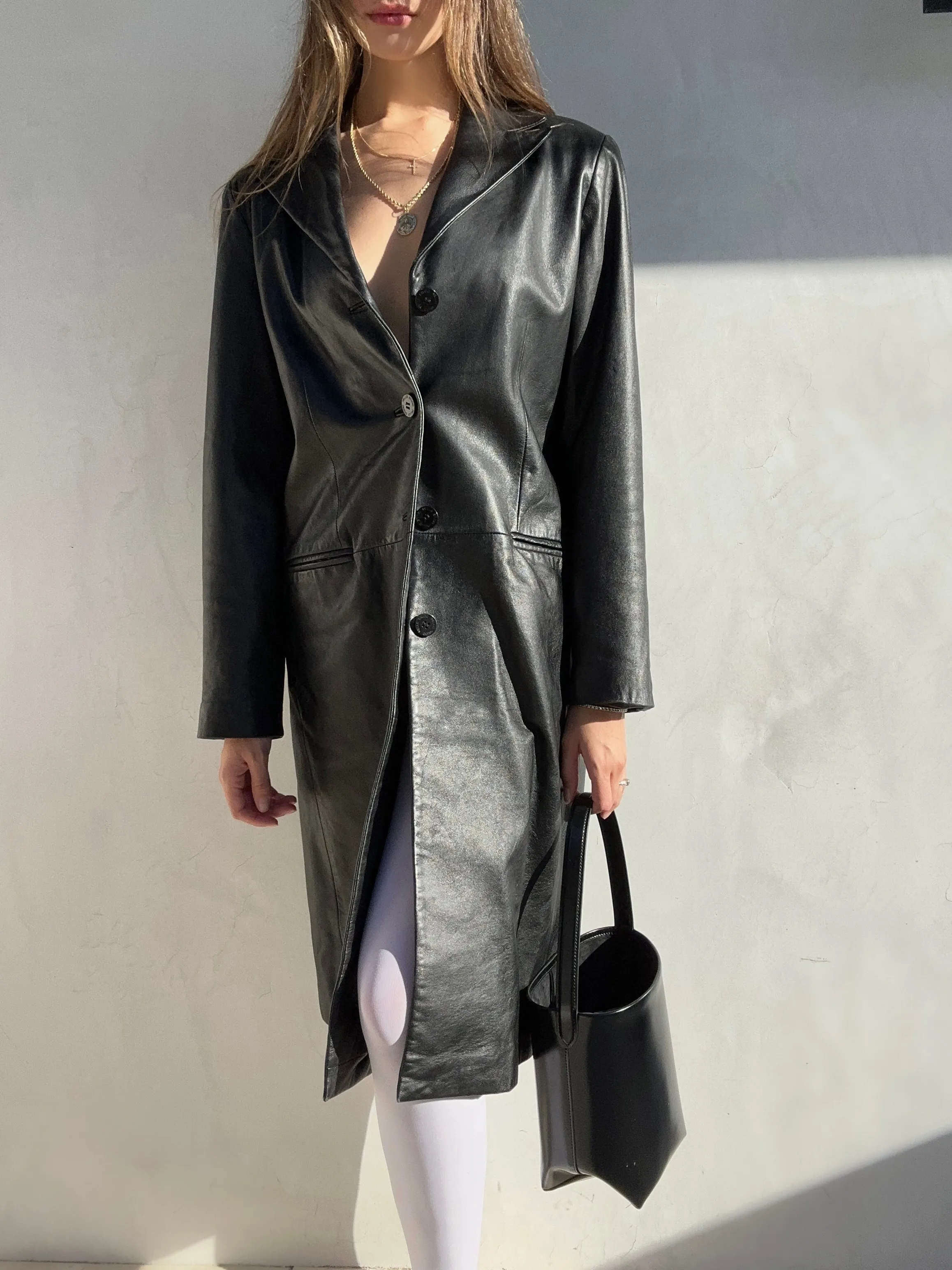 Vintage Wilsons Leather Trench Coat